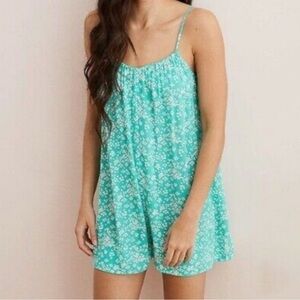 Aerie turquoise romper size S
